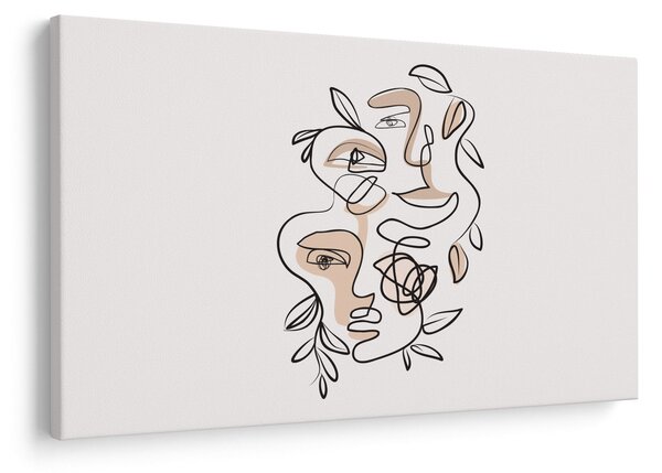 Tablou - Line art facials (90x60 cm)