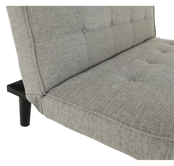 KONDELA Canapea extensibilă, gri/negru, ZELDA NEW