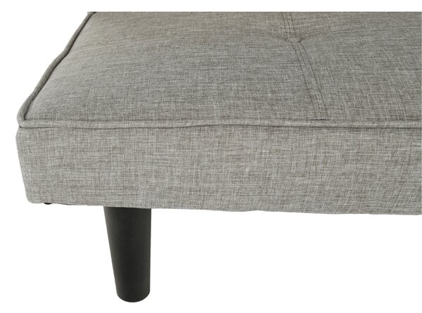 KONDELA Canapea extensibilă, gri/negru, ZELDA NEW
