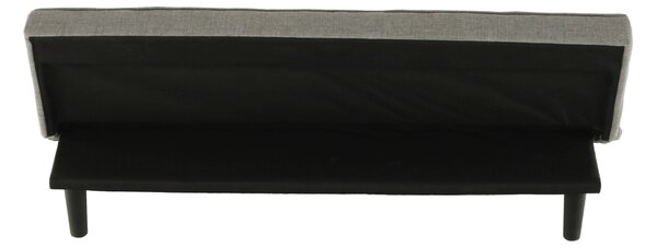 KONDELA Canapea extensibilă, gri/negru, ZELDA NEW