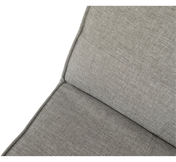 KONDELA Canapea extensibilă, gri/negru, ZELDA NEW