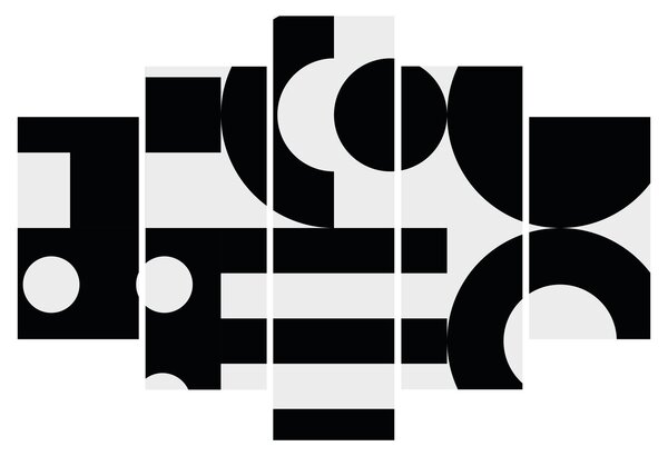 Tablou - Abstracție geometrică N⁰3 (150x105 cm)
