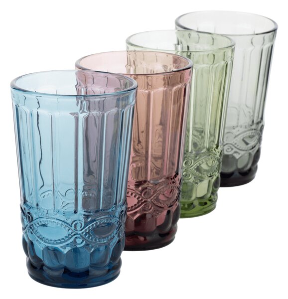 KONDELA Set de 4 pahare de apă, 350ml, SAVOY TYPE 1