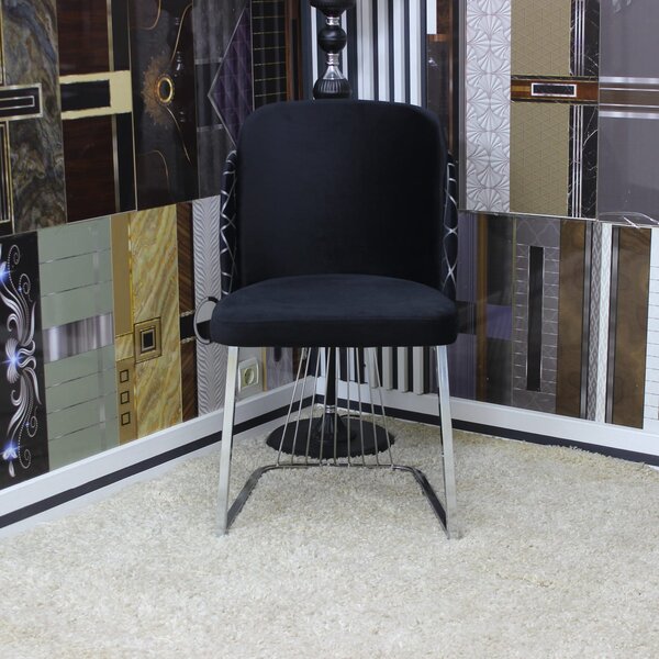 Scaun Ilona Negru Silver