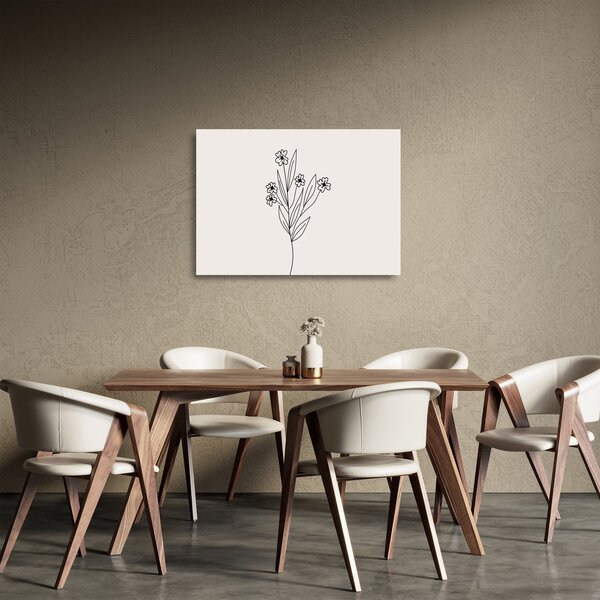 Tablou pe sticlă - Floare de pajiște N⁰1 (70x50 cm)