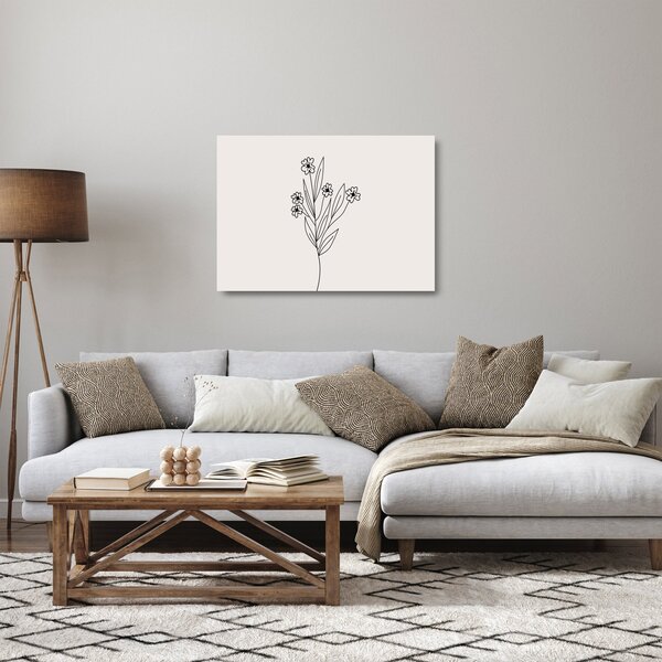 Tablou pe sticlă - Floare de pajiște N⁰1 (70x50 cm)