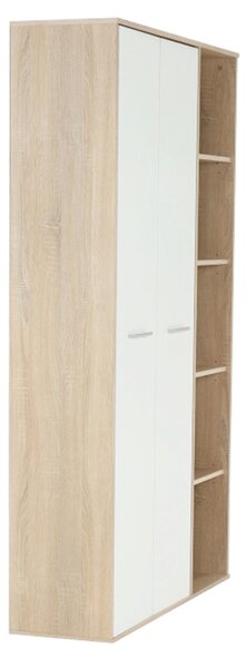 KONDELA Dulap, stejar sonoma/alb, MAURUS NEW MA52