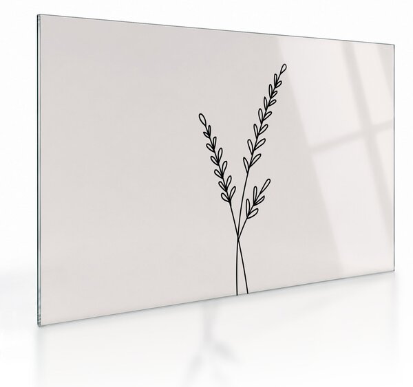 Tablou pe sticlă - Floare de pajiște N⁰2 (70x50 cm)