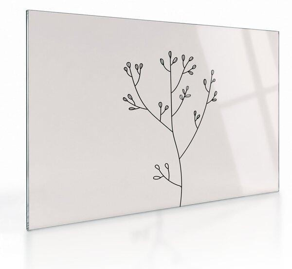 Tablou pe sticlă - Floare de pajiște N⁰3 (70x50 cm)