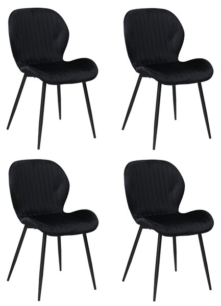 Set 4 Scaune Opal Negru