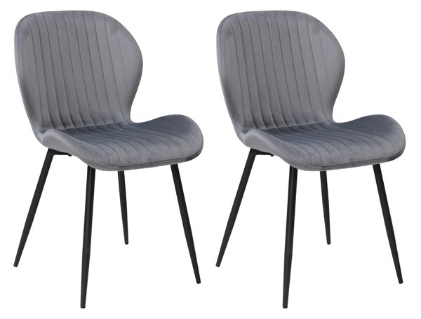 Set masă extensibilă Aris Nuc cu 6 scaune Opal Gri