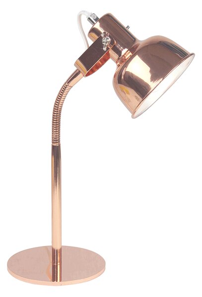 Lampă de masă în stil retro, metal, auriu roz, AVIER TIP 1