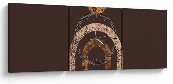 Tablou - Arce portocalii N⁰1 (cu ceas) (90x30 cm)