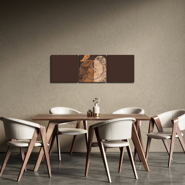 Tablou - Arce portocalii N⁰2 (cu ceas) (90x30 cm)