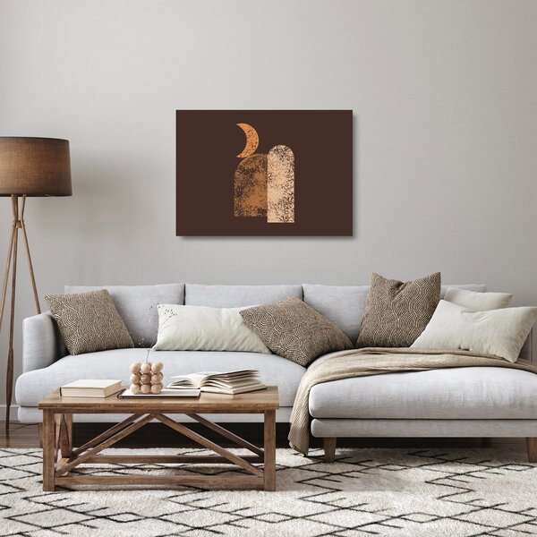 Tablou pe sticlă - Arce portocalii N⁰2 (70x50 cm)