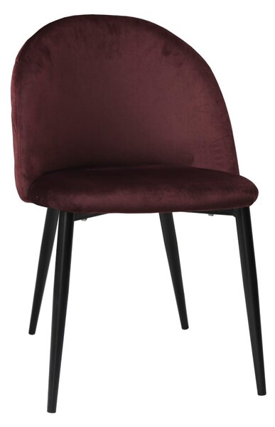 Set 6 Scaune Bella Bordo Picior Negru