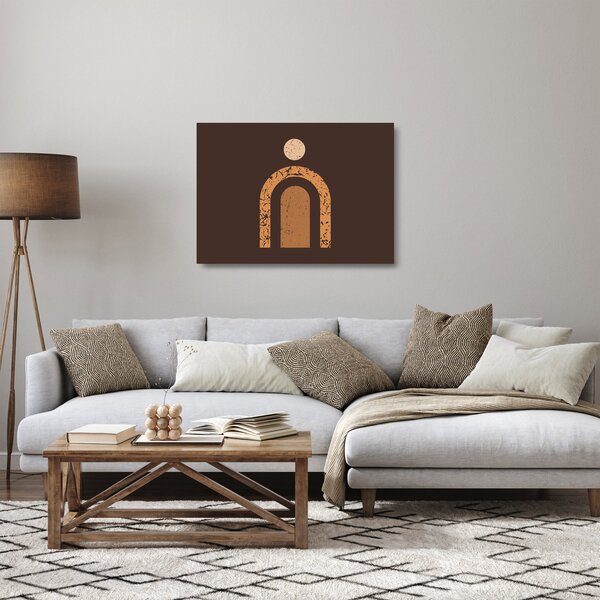 Tablou pe sticlă - Arce portocalii N⁰3 (70x50 cm)
