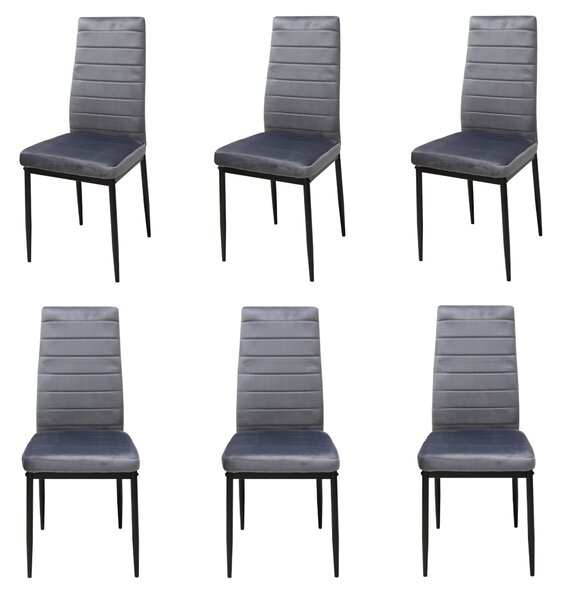 Set 6 Scaune Oscar Gri