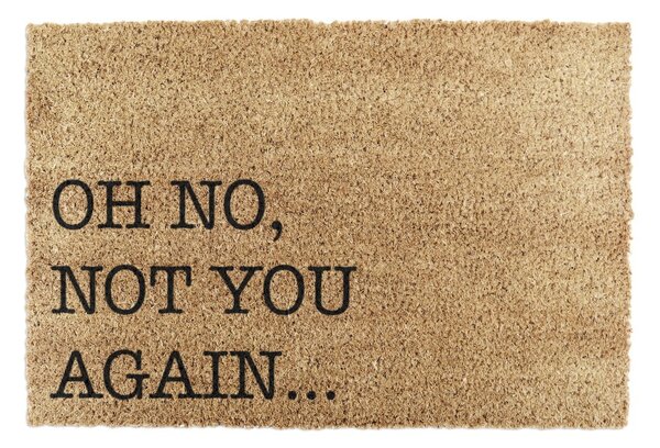 Covoraș de intrare din fibre de nucă de cocos 40x60 cm Oh No Not You Again – Artsy Doormats