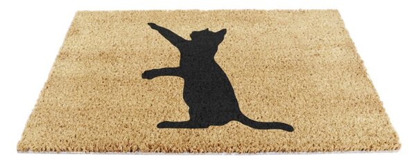 Covoraș de intrare din fibre de nucă de cocos 40x60 cm Cat – Artsy Doormats