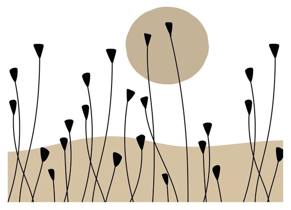 Tablou - Pajiște grafică N⁰2 (70x50 cm)
