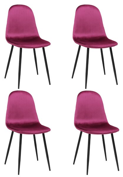 Set 4 Scaune Rya Bordo