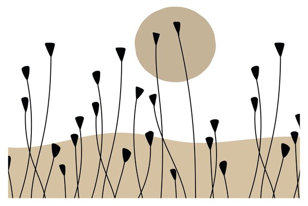 Tablou - Pajiște grafică N⁰2 (90x60 cm)