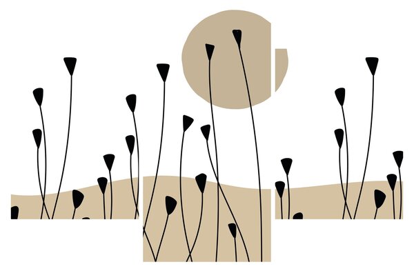 Tablou - Pajiște grafică N⁰2 (90x60 cm)