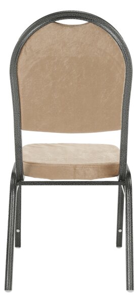 KONDELA Scaun, ţesătură bej/cadru gri, JEFF 2 NEW
