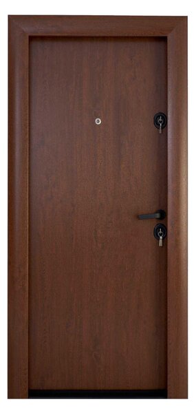 Ușă intrare casă/vilă MDF cu PVC Clasic Exterior 301 Stejar Auriu Stejar Auriu Stânga