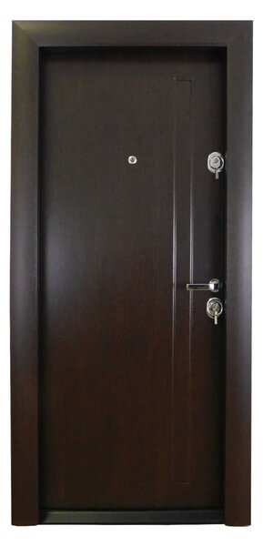 Ușă Metalică cu MDF Modern FV 386 Wenge PVC Stânga