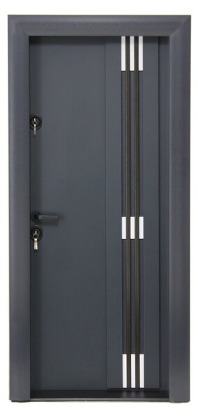 Ușă Metalică cu MDF Arhitect 477 Wenghe PVC Stânga