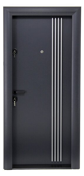 Ușă Metalică cu MDF Arhitect 483 Wenghe PVC Stânga