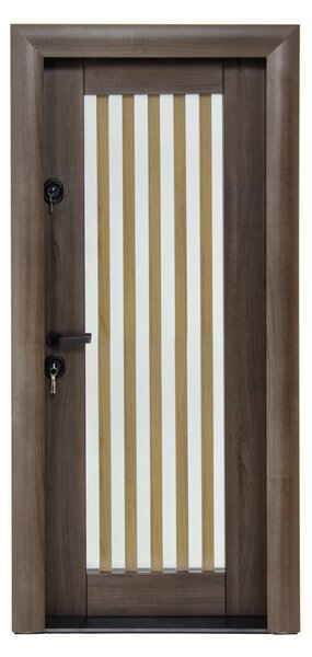 Ușă Metalică cu MDF Arhitect 433 Wenghe PVC Stânga