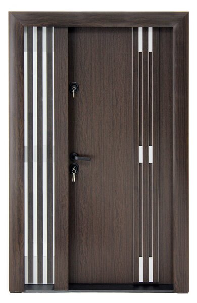 Ușă Metalică cu MDF Arhitect 485D 1G 140 Gri Antracit Dreapta