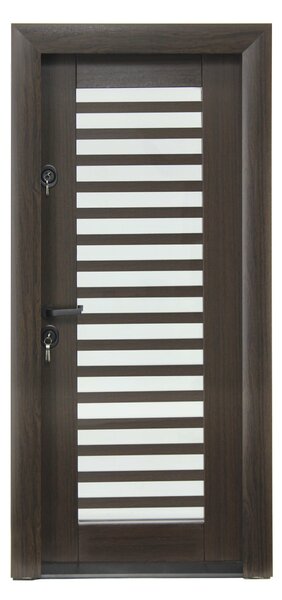 Ușă Metalică cu MDF Arhitect 482 Nuc PVC Dreapta
