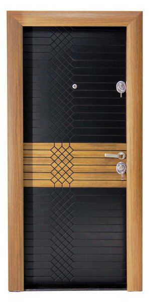 Ușă Metalică cu MDF Arhitect 472 Teak PVC Dreapta