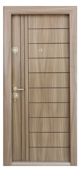 Ușă Metalică cu MDF Modern FV 309 Alb PVC Dreapta