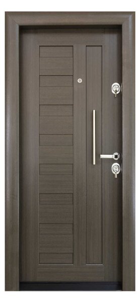 Ușă Metalică cu MDF Arhitect 410 Gri Antracit Dreapta