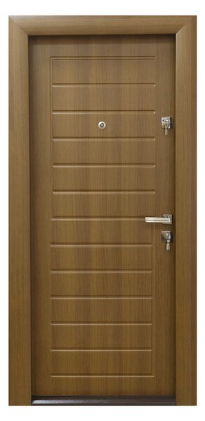 Ușă Metalică cu MDF Modern 339 Wenge PVC Dreapta