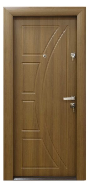 Ușă Metalică cu MDF Modern 313 Stejar PVC Dreapta