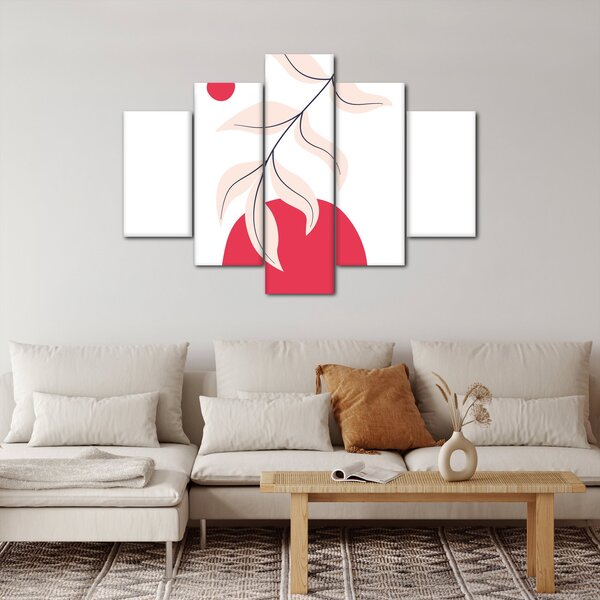 Tablou - Abstracție florală roz N⁰2 (150x105 cm)