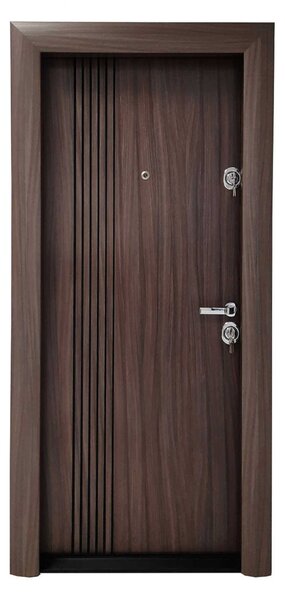 Ușă Metalică cu MDF Modern FV 317 Laminat Gri3121 Dreapta