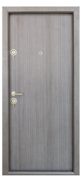 Ușă Metalică cu MDF Clasic Mocha PVC Dreapta