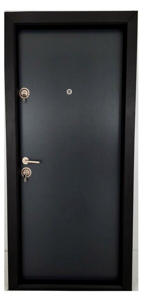 Ușă Metalică cu MDF Clasic Laminat Gri3121 Dreapta