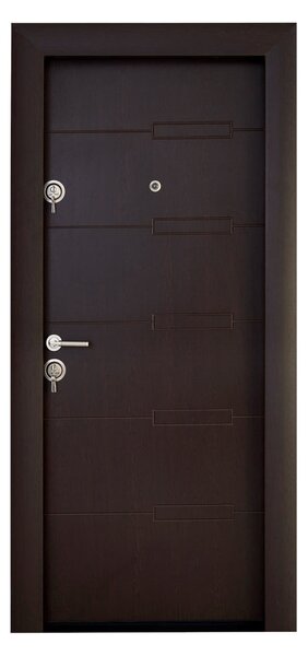 Ușă Metalică cu MDF Modern 344 Laminat Gri3121 Dreapta