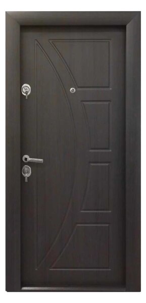 Ușă Metalică cu MDF Modern 313 Nuc 212 PVC Stânga