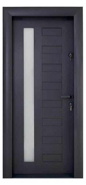 Ușă Metalică cu MDF Arhitect 410 1G Gri Antracit Dreapta
