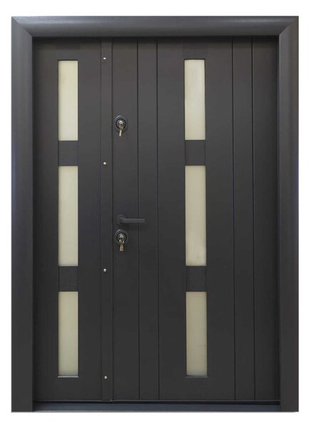 Ușă Metalică cu MDF Arhitect 426D 2G 140 Gri Antracit Dreapta