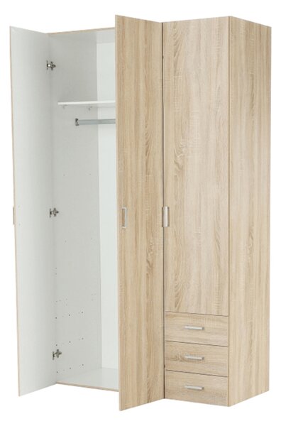 KONDELA Dulap, 3 uşi, stejar sonoma, GWEN 70427